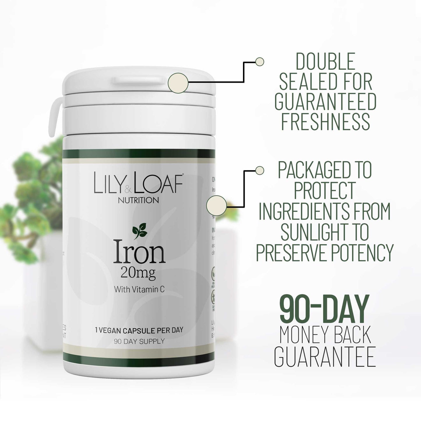 Iron front on breakfast table