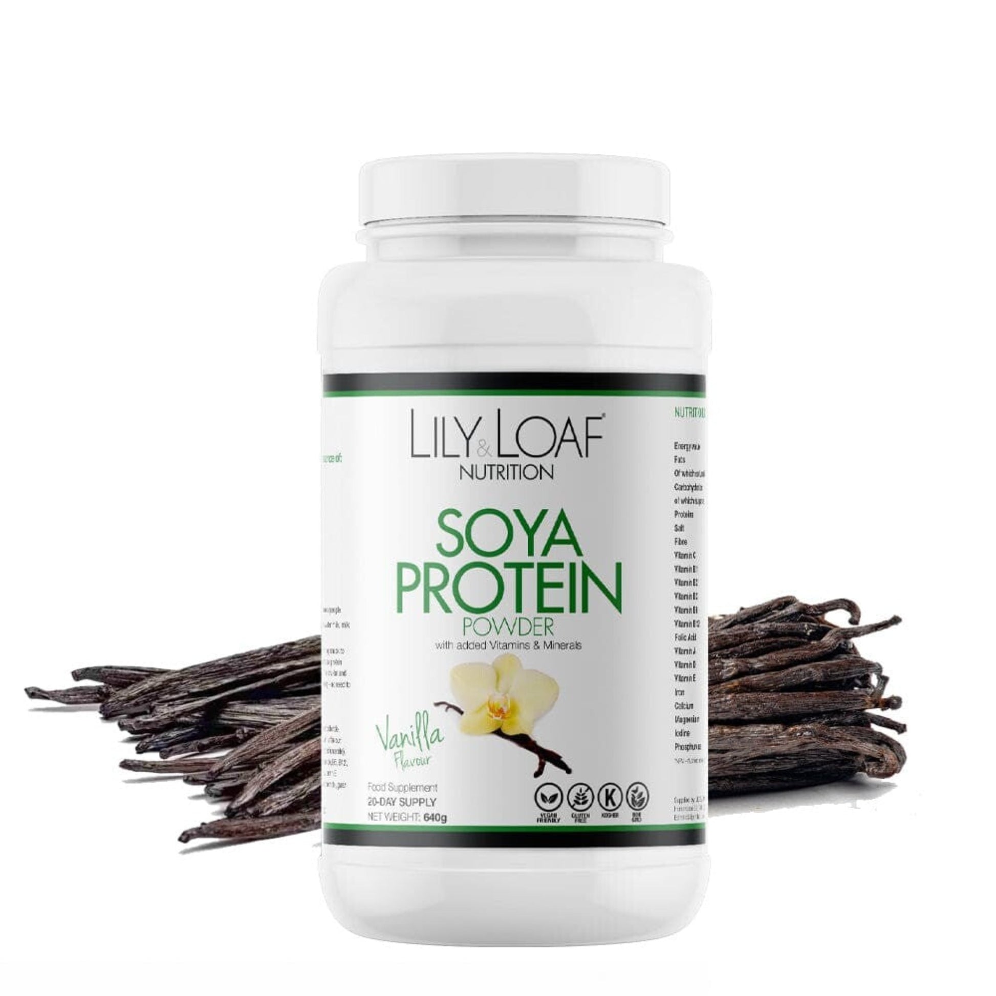 Lily & Loaf Soya Protein+ With Vitamins & Minerals - Vanilla Flavour Powder