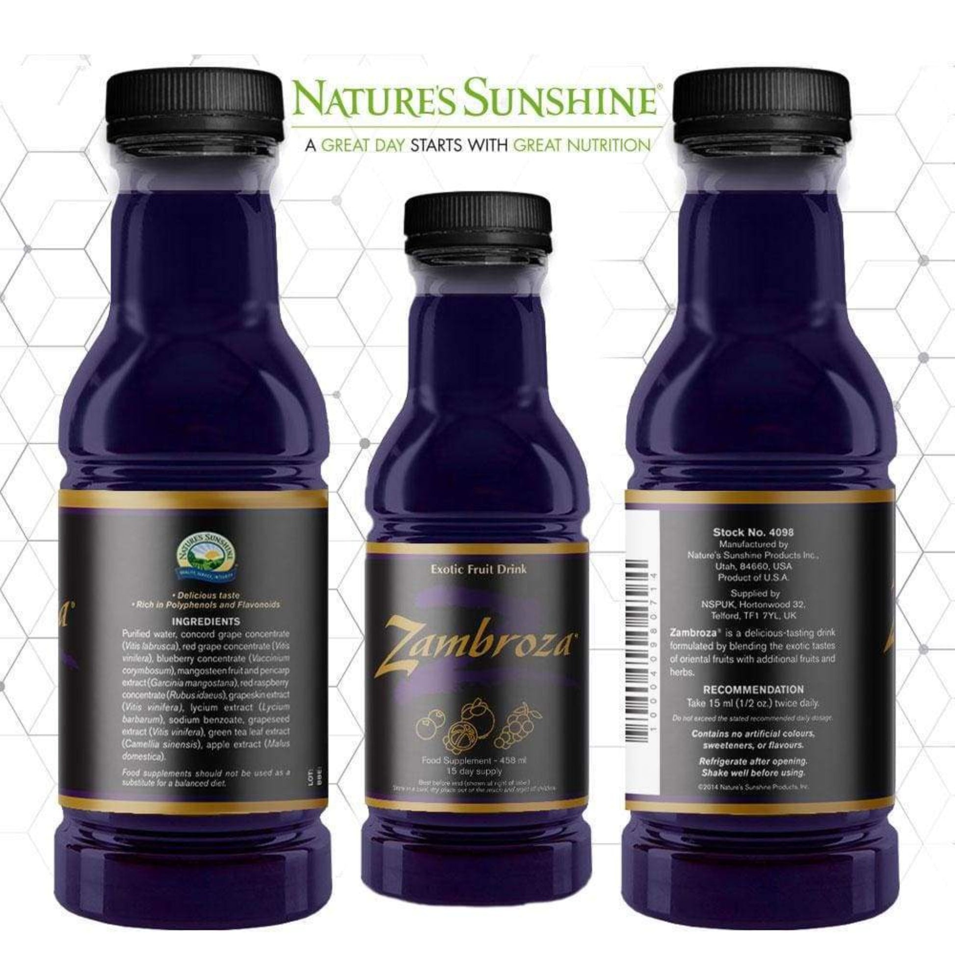 Zambroza® dietary supplement information by Nature's Sunshine