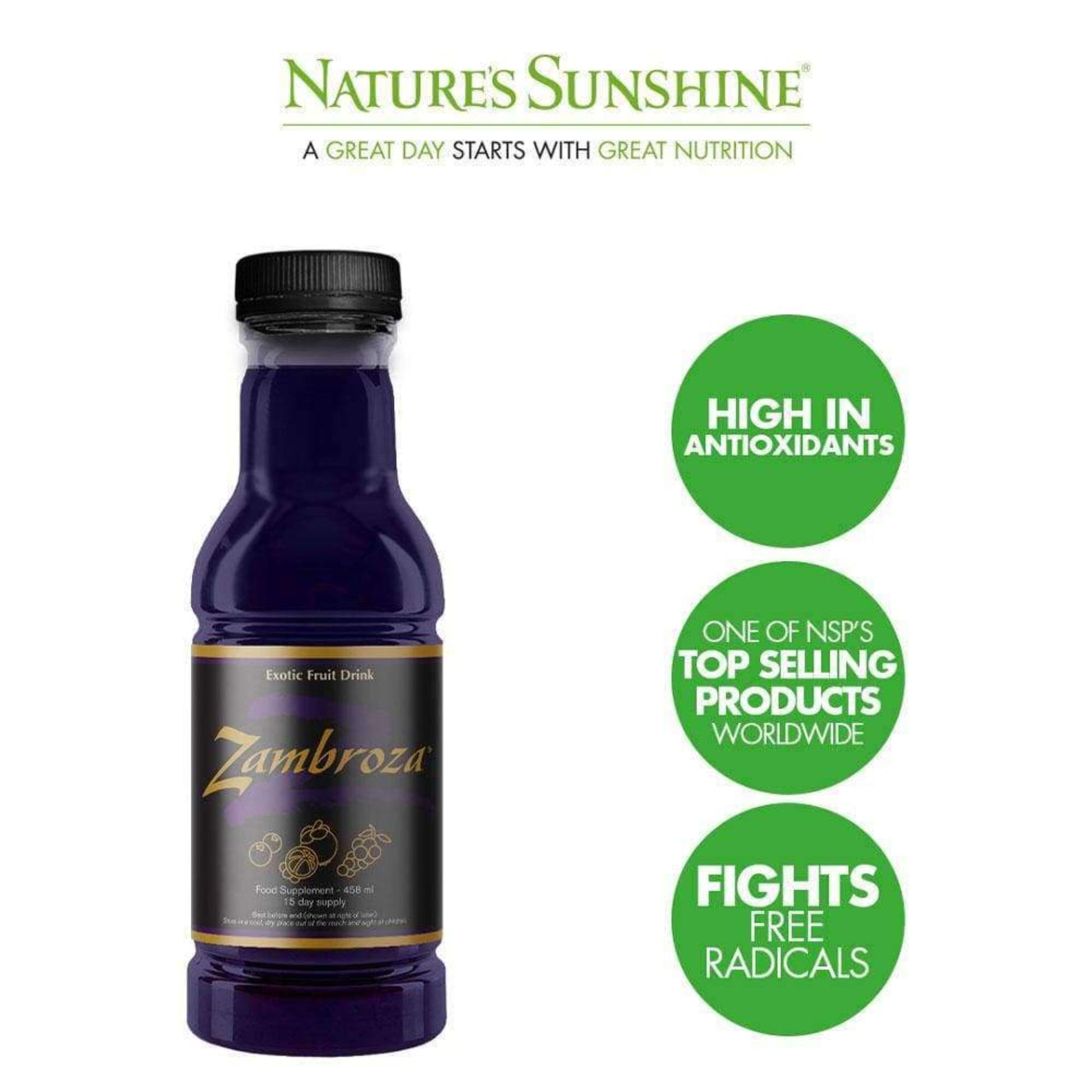 Zambroza® by Nature's Sunshine, high in antioxidants to help fight free radicals