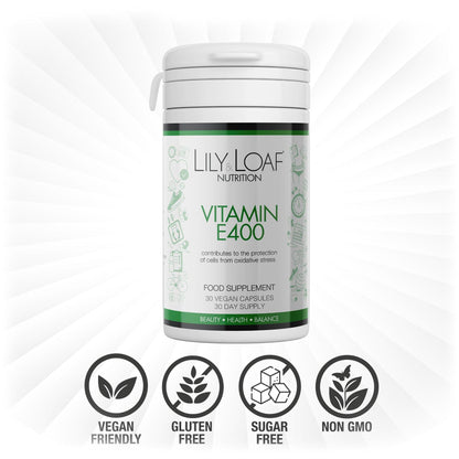 Lily and Loaf - Vitamin E 400IU (30 Vegetable Capsules) - Capsule