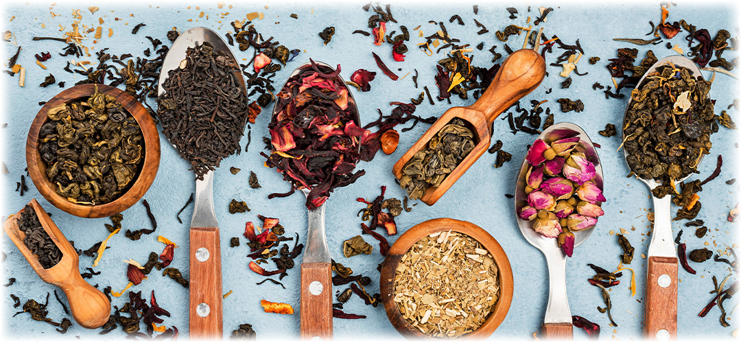 A range of herbs, spices and fragrant botanicals used to balance hormones