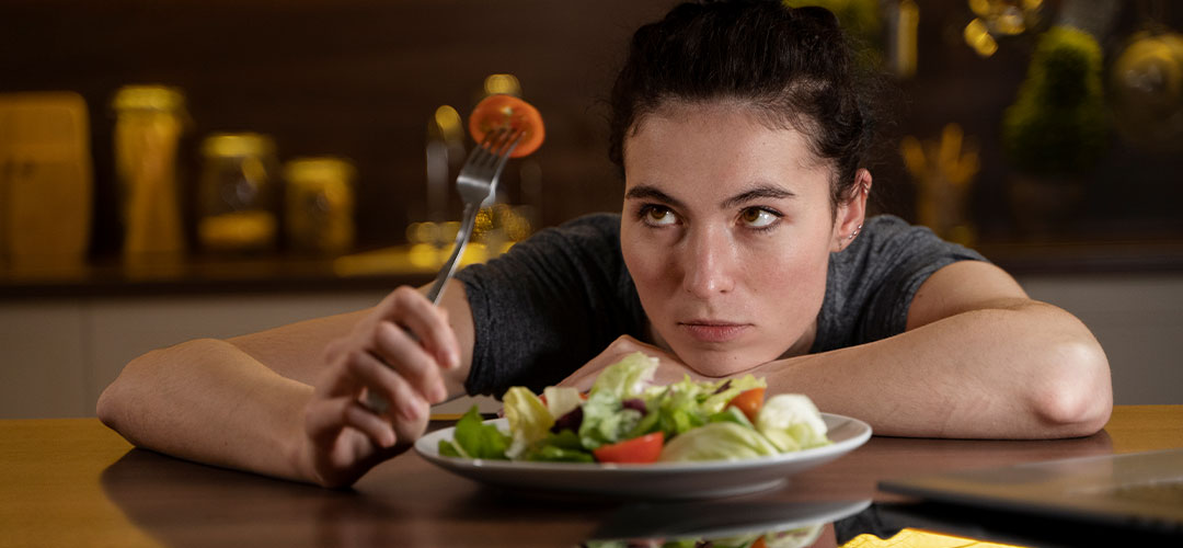 woman-trying-eat-healthy-home