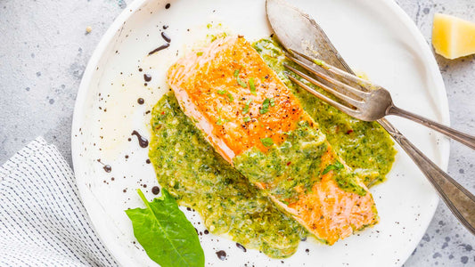 Steamed Pesto Salmon