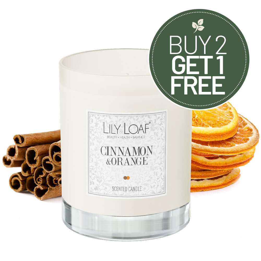 Cinnamon & Orange Candle Buy 2 Get 1 Free Symbol