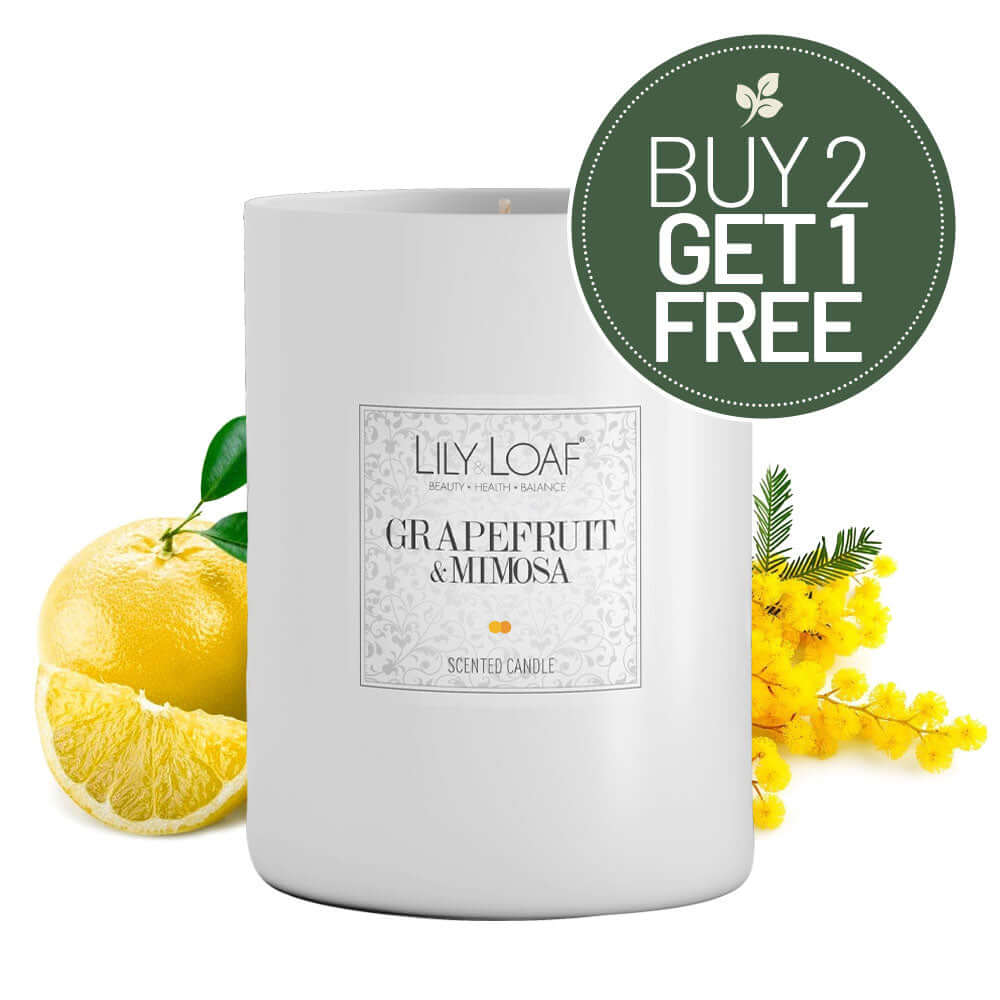 Grapefruit & Mimosa Candle Buy 2 Get 1 Free Symbol