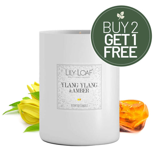 Ylang Ylang and Amber Candle Buy 2 Get 1 Free Symbol