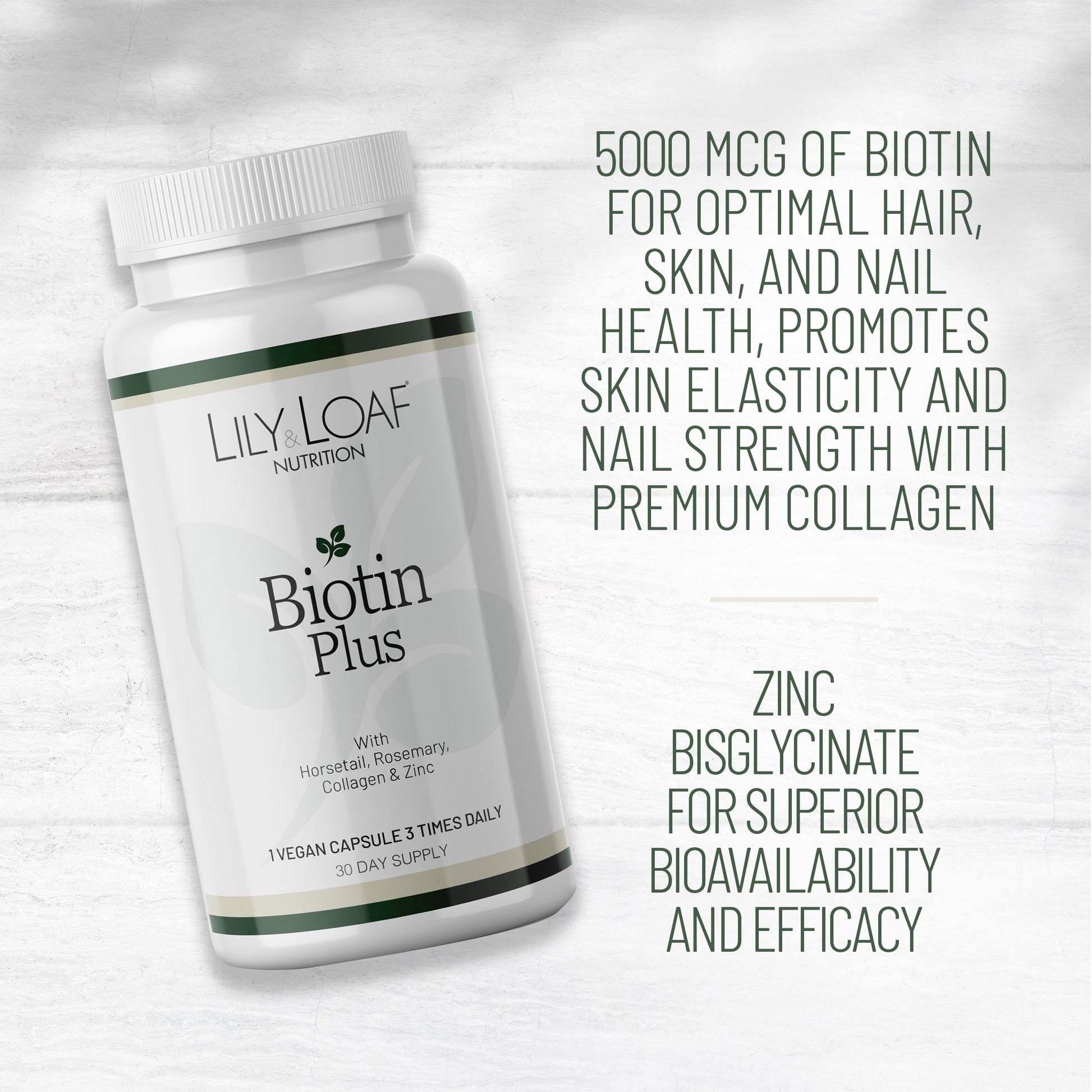 Biotin Plus facts and nutritional information