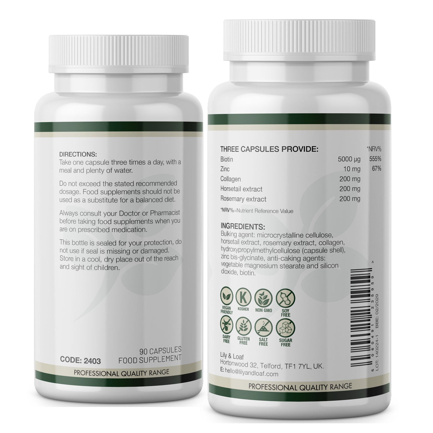 Biotin Plus label information