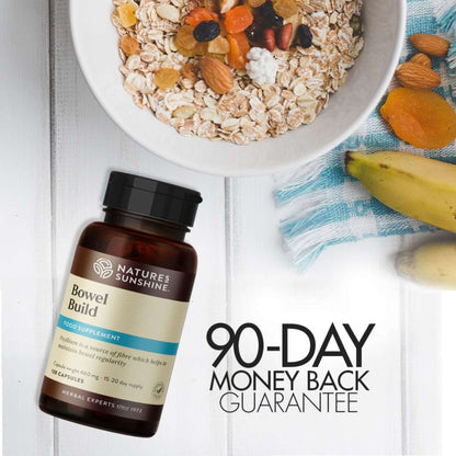 Bowel Build 90-day money back guarantee