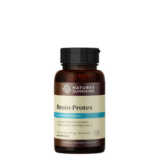 Nature’s Sunshine Brain Protex with Huperzine A Capsules comes as a 15 day supply