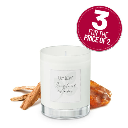 Sandalwood & Amber Soy Wax Candle