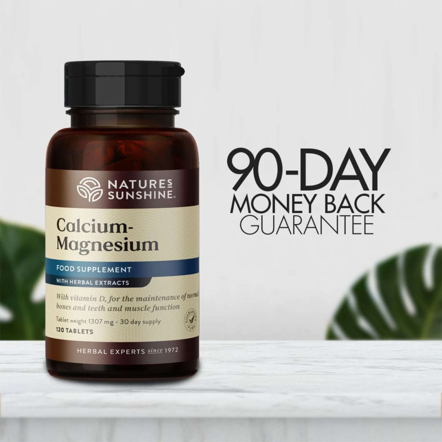 Calcium-Magnesium supplement  90-day money back guarantee