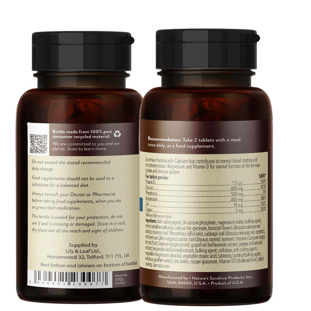 Calcium-Magnesium supplement label information