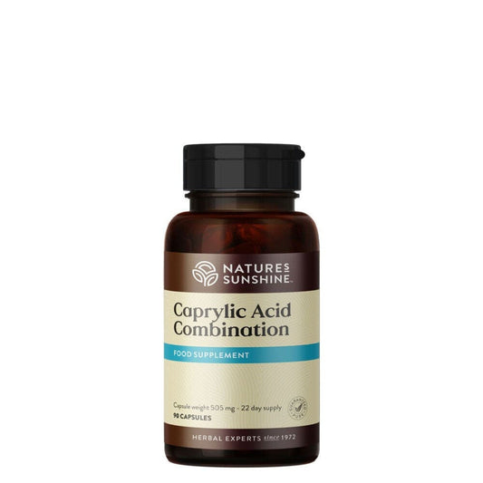 Nature's Sunshine Caprylic Acid Combination comes as 90 capsules for a 22 day supply