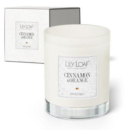 Lily & Loaf Cinnamon and Orange Soy Wax Candle comes in an elegant box making it the ideal gift.