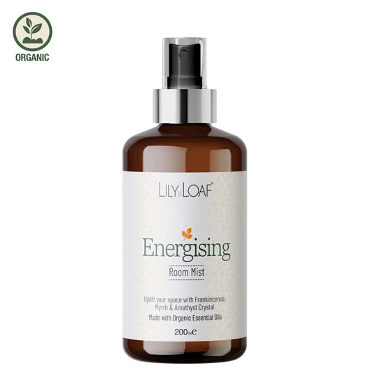 Lily Loaf Energising Room Mist bottle on a white background