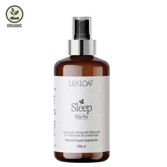 Lily Loaf Sleep Pillow Mist bottle on a white background
