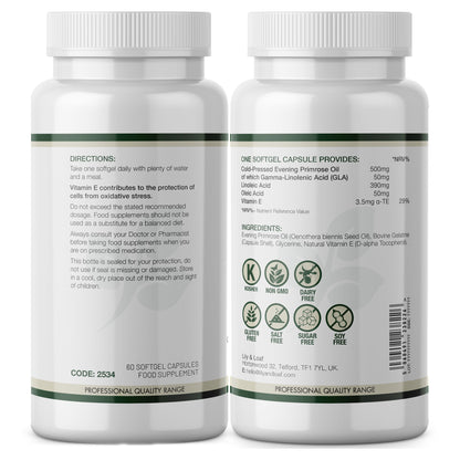 Evening Primrose Oil 500mg with Natural Vitamin E