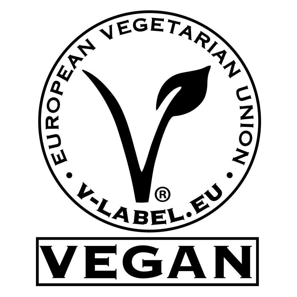 Lily & Loaf's products certified vegan by the European Vegetarian Union.