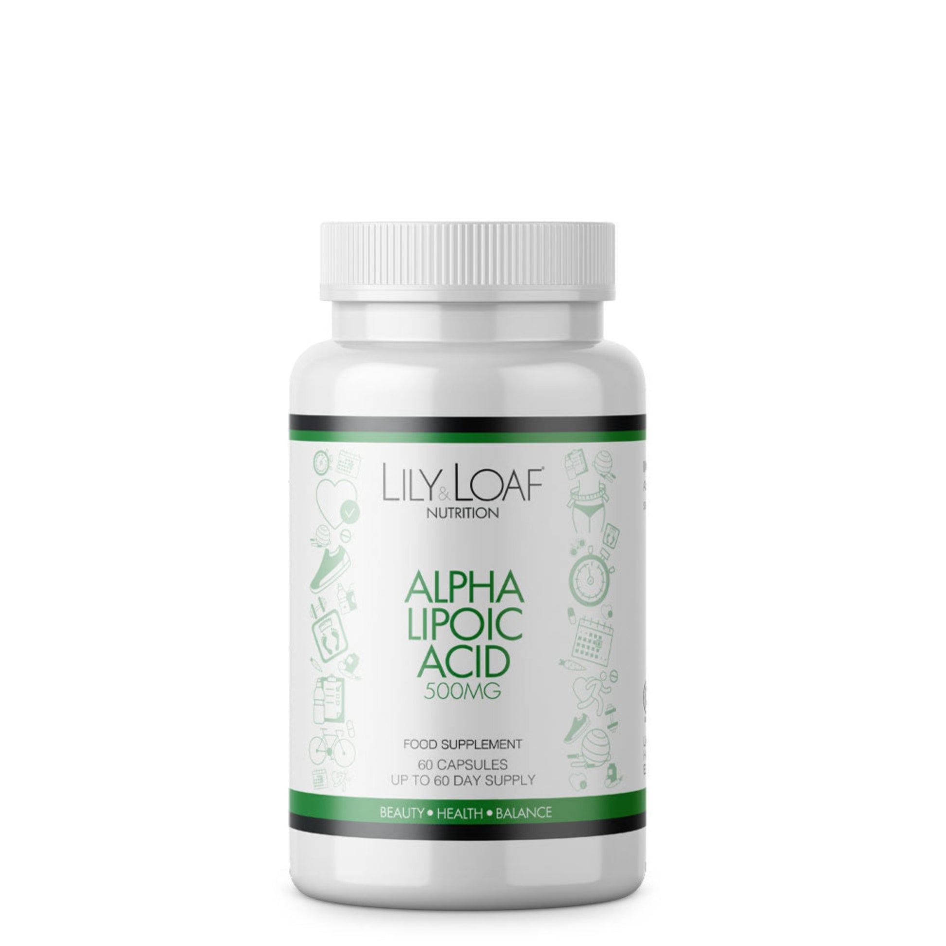 Lily & Loaf Alpha Lipoic Acid 500mg 90 Capsules