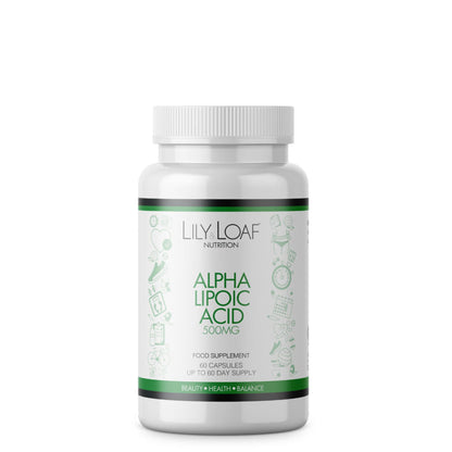 Lily & Loaf Alpha Lipoic Acid 500mg 90 Capsules