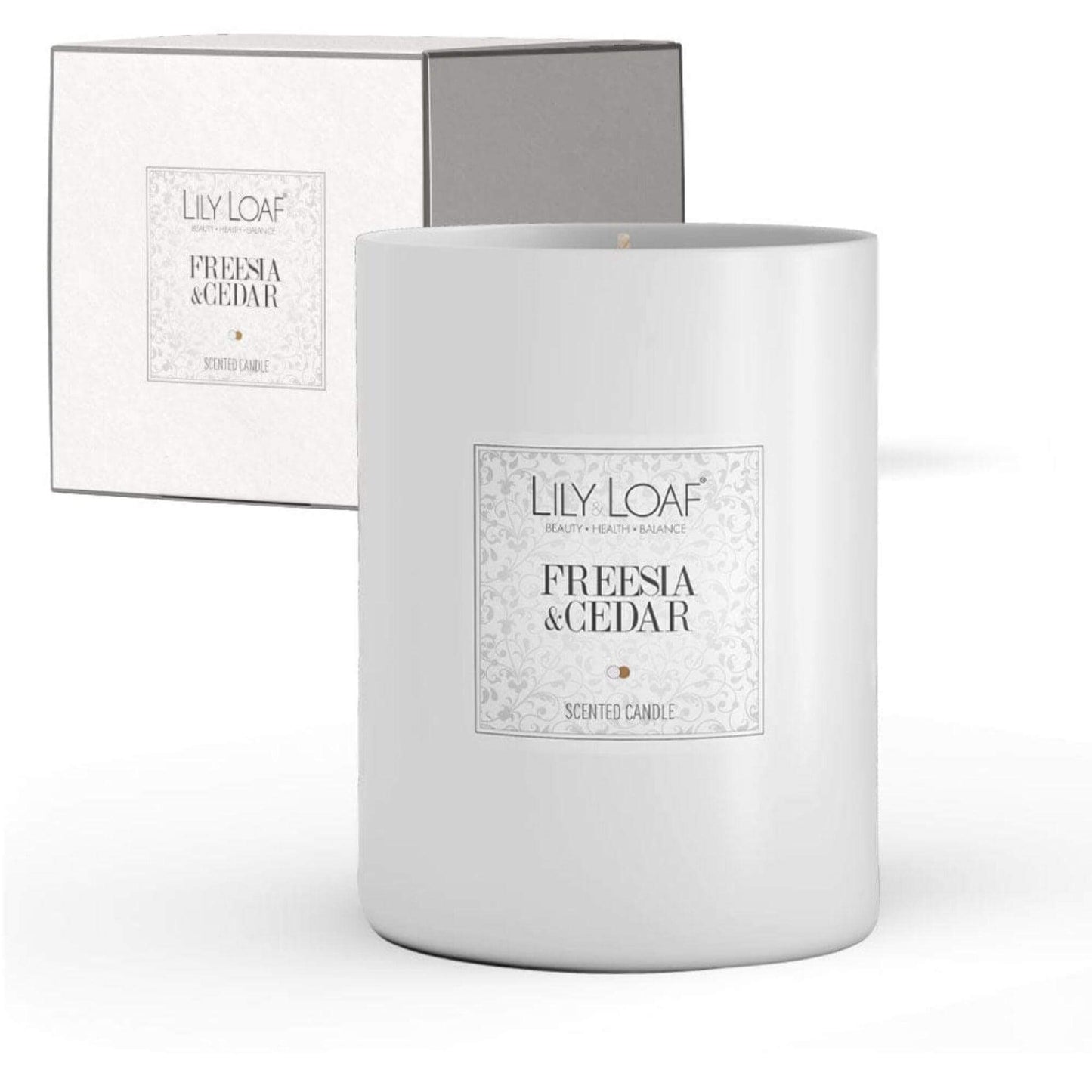 Freesia & Cedar Soy Wax Candle with gift box