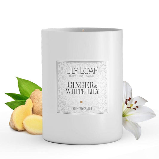 Ginger and White Lily Soy Wax Candle -  - Lily & Loaf
