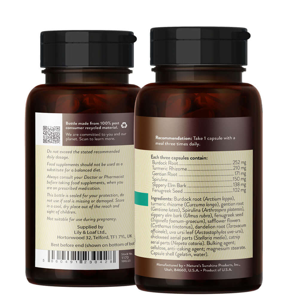 Liver Health Formula label information