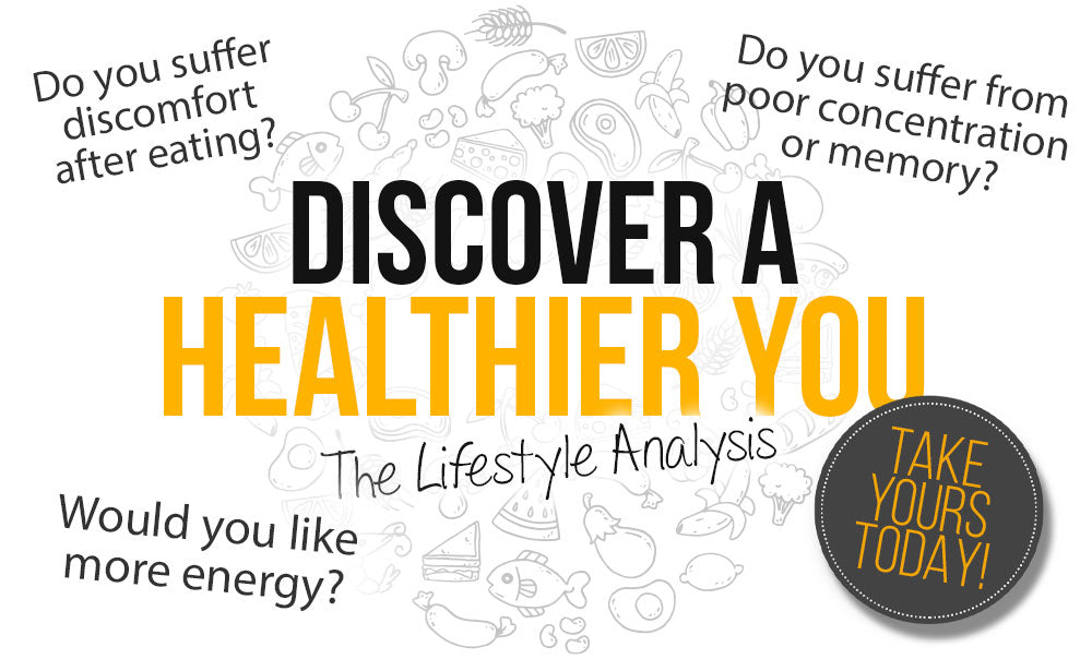 Promotional graphic for Lily & Loaf's Lifestyle Analysis with engaging questions and a 'Take Yours Today' badge to inspire action.