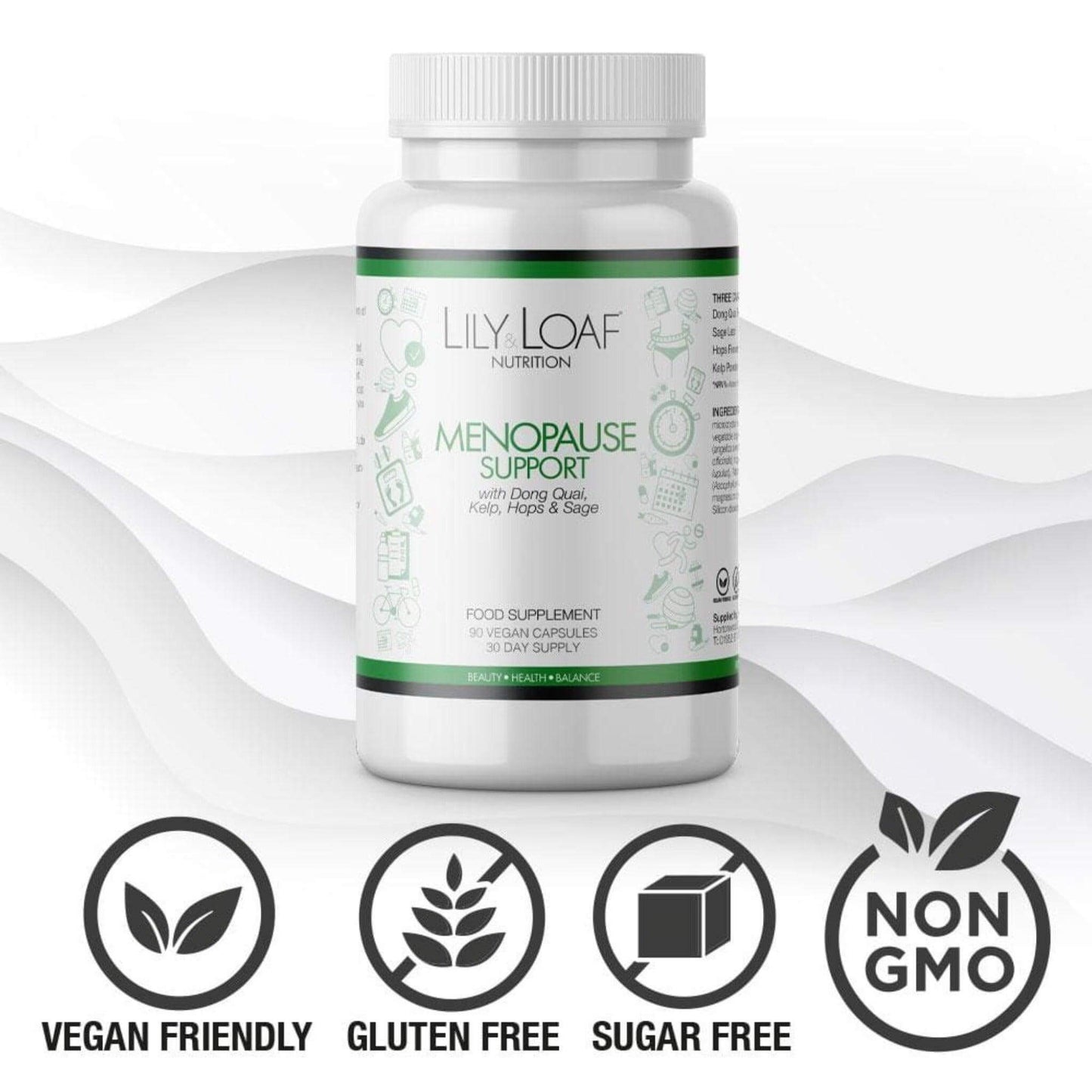 Menopause Support vegan, gluten free, sugar free, non gmo