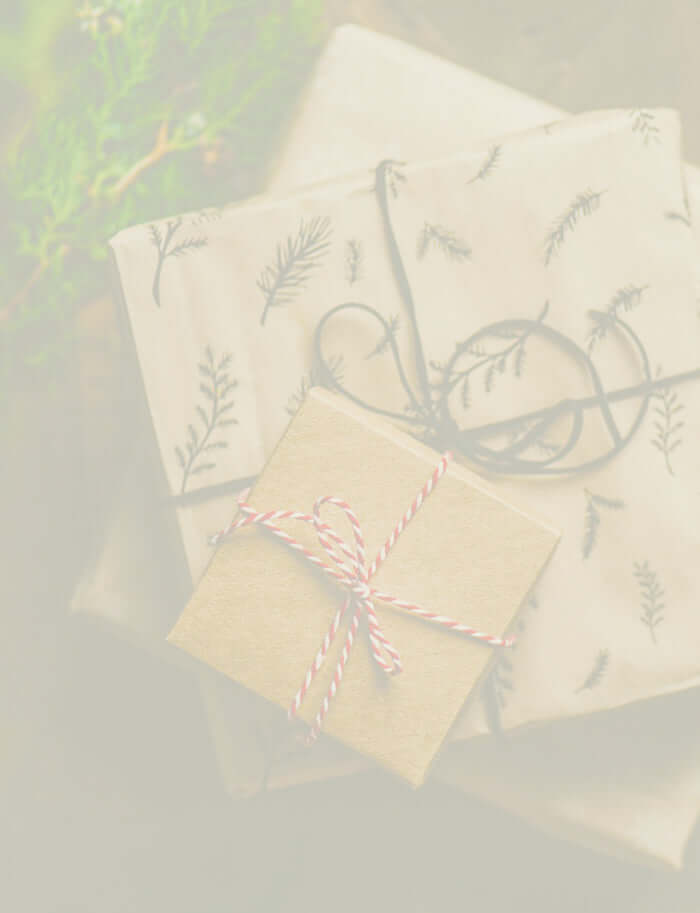 christmas gifts and wrapping paper 