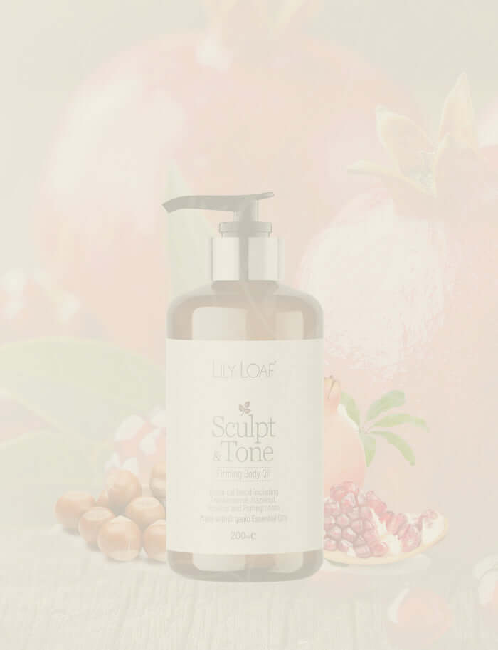 Lily & Loaf Sculpt & Tone product with a soft, blurred background