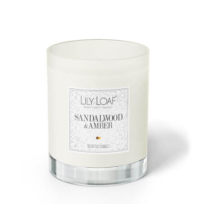 Sandalwood and Amber Soy Wax Candle front