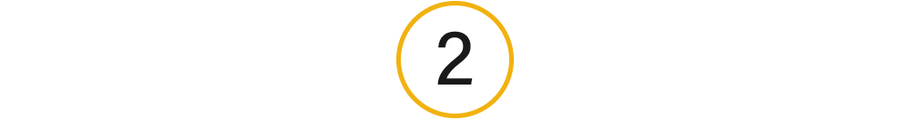 A black number 2 in a yellow circle