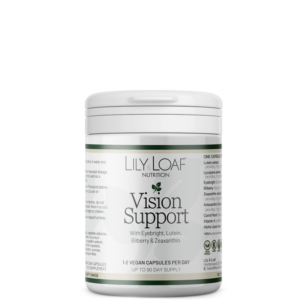 Vision Support with Lutein & Zeaxanthin | Lily & Loaf