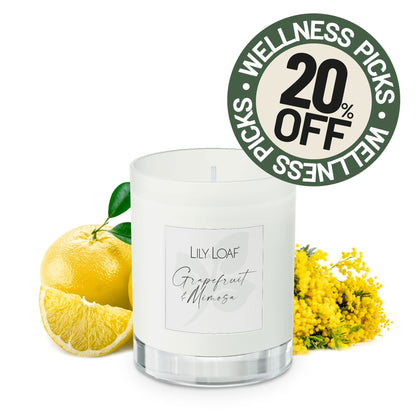 Grapefruit and Mimosa Soy Wax Candle