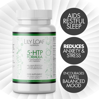 5 HTP with L-Tryptophan aids restful sleep and encourages a well balanced mood