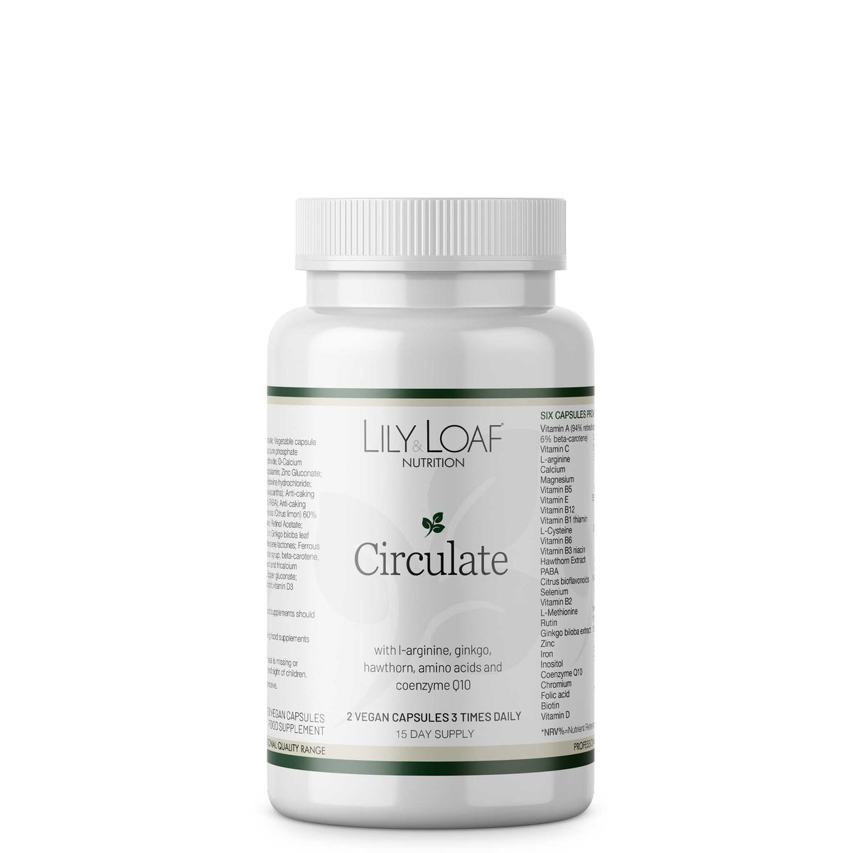 Circulate Vegan Capsules | Lily & Loaf