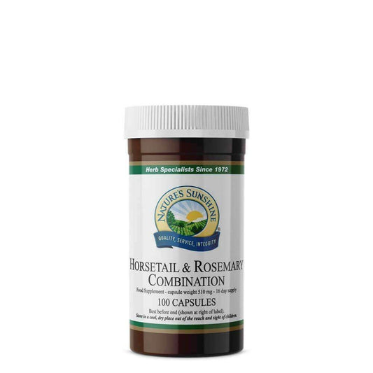Natures Sunshine Horsetail & Rosemary Combination 100 capsules for a 15 day supply