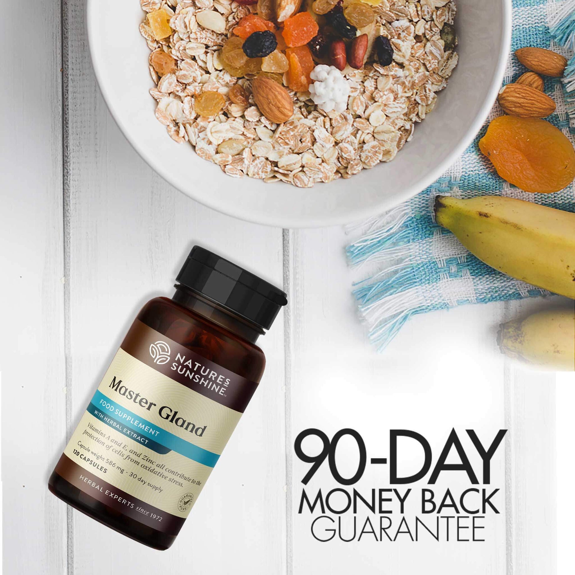 Master Gland 90-day money back guarantee